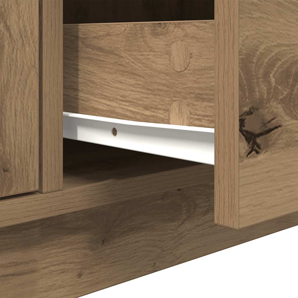 TV-Schrank mit LED-Leuchten Artisan-Eiche 100x41x50 cm