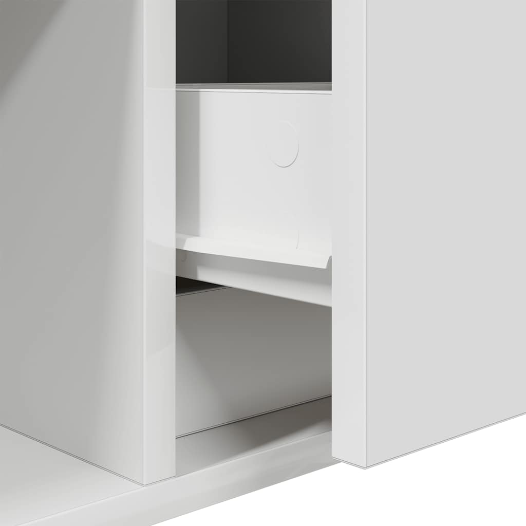 TV-Schränke 2 Stk. Weiß 60x31x25,5 cm Holzwerkstoff