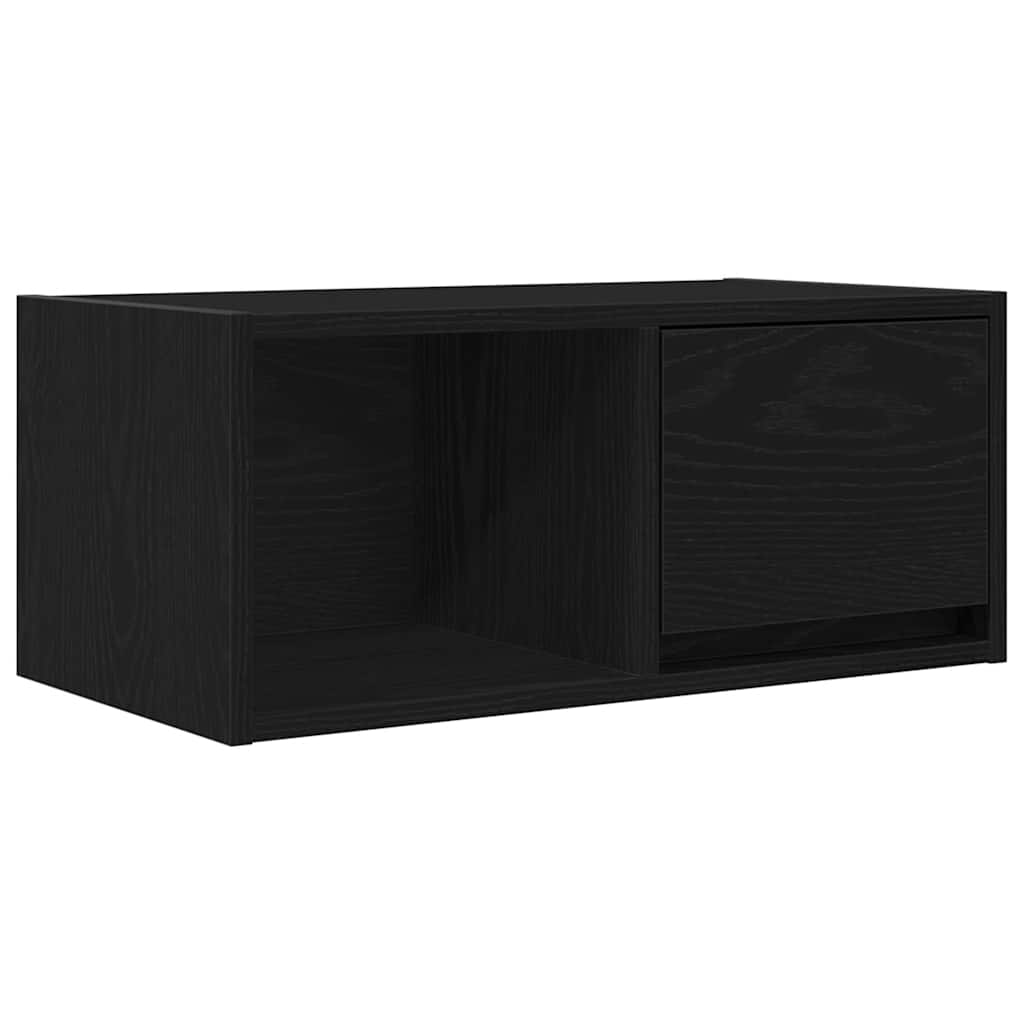 TV-Schränke 2 Stk. Schwarz Eichen-Optik 60x31x25,5 cm