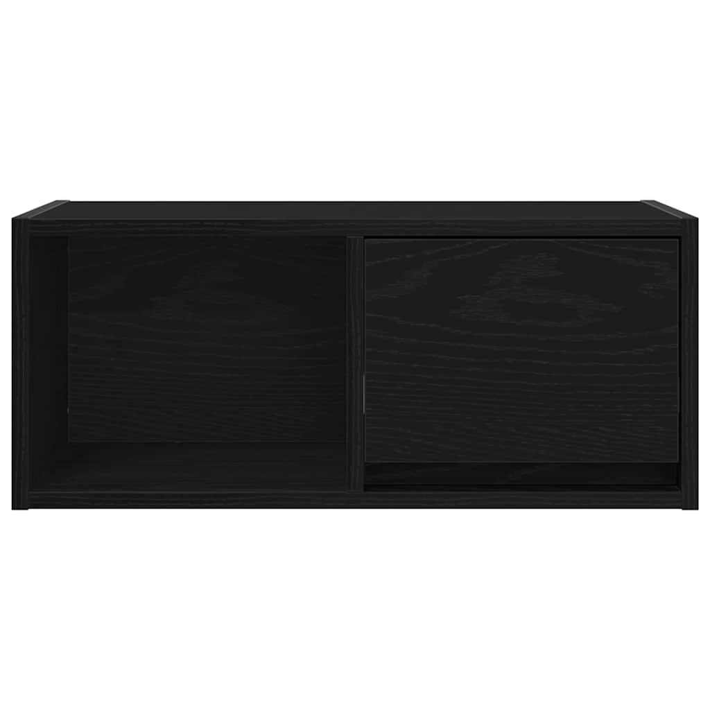 TV-Schränke 2 Stk. Schwarz Eichen-Optik 60x31x25,5 cm