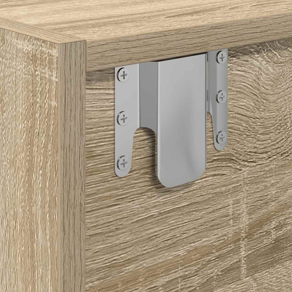 TV-Schränke 2 Stk. Sonoma-Eiche 60x31x25,5 cm Holzwerkstoff