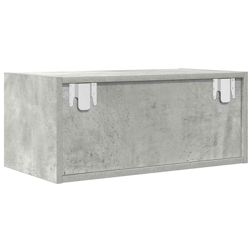 TV-Schränke 2 Stk. Betongrau 60x31x25,5 cm Holzwerkstoff