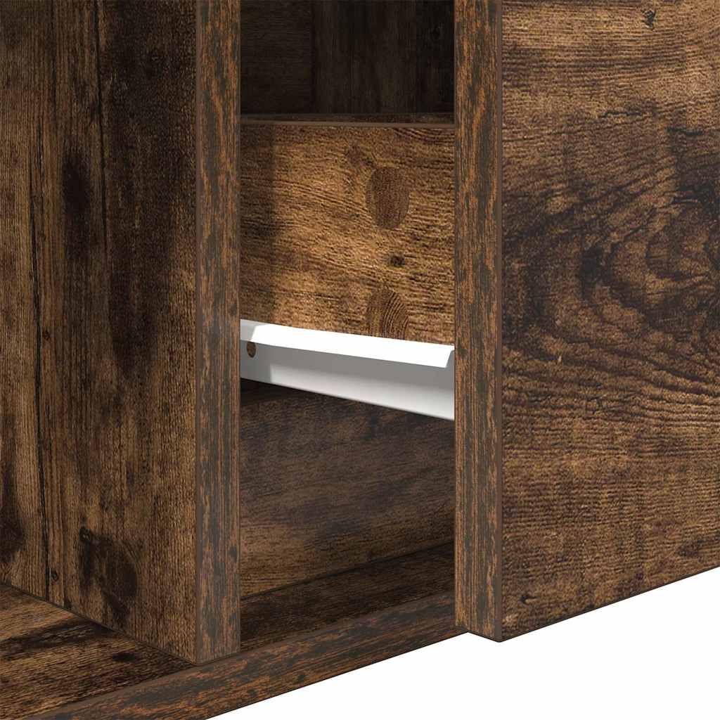 TV-Schränke 2 Stk. Räuchereiche 60x31x25,5 cm Holzwerkstoff