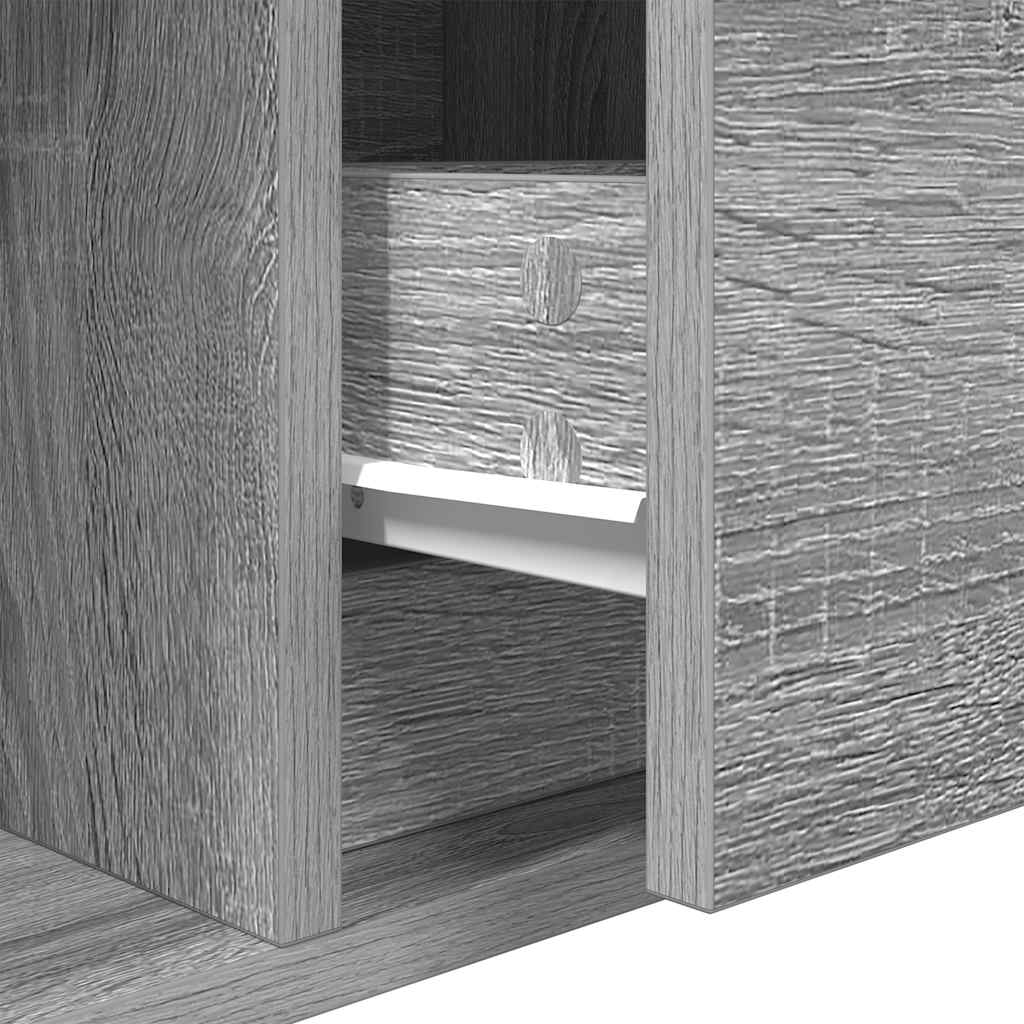 TV-Schränke 2 Stk. Grau Sonoma 60x31x25,5 cm Holzwerkstoff