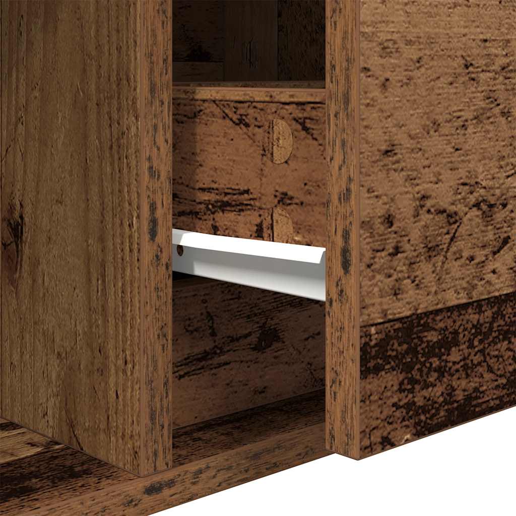 TV-Schränke 2 Stk. Altholz-Optik 60x31x25,5 cm Holzwerkstoff