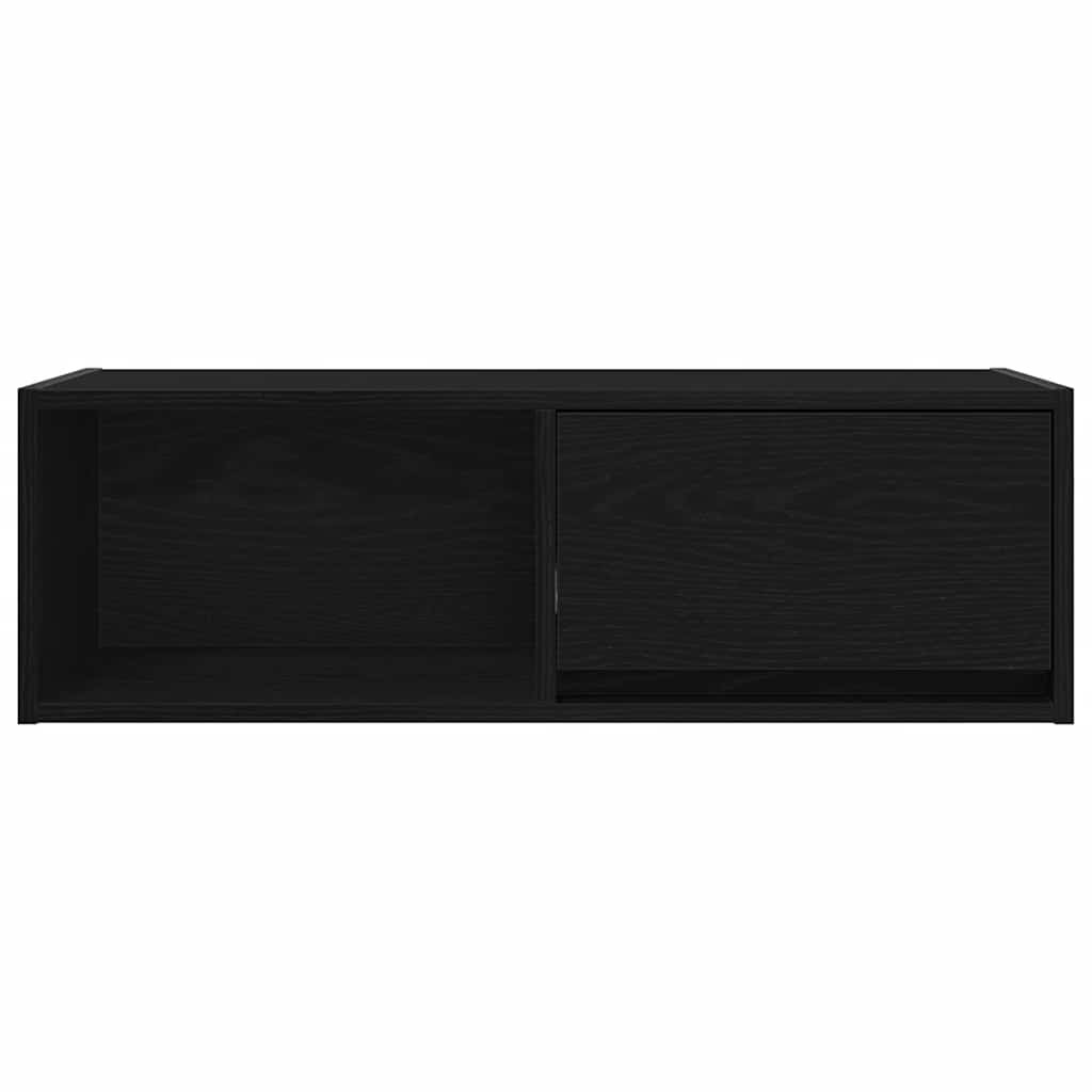 TV-Schränke 2 Stk. Schwarz Eichen-Optik 80x31x25,5 cm