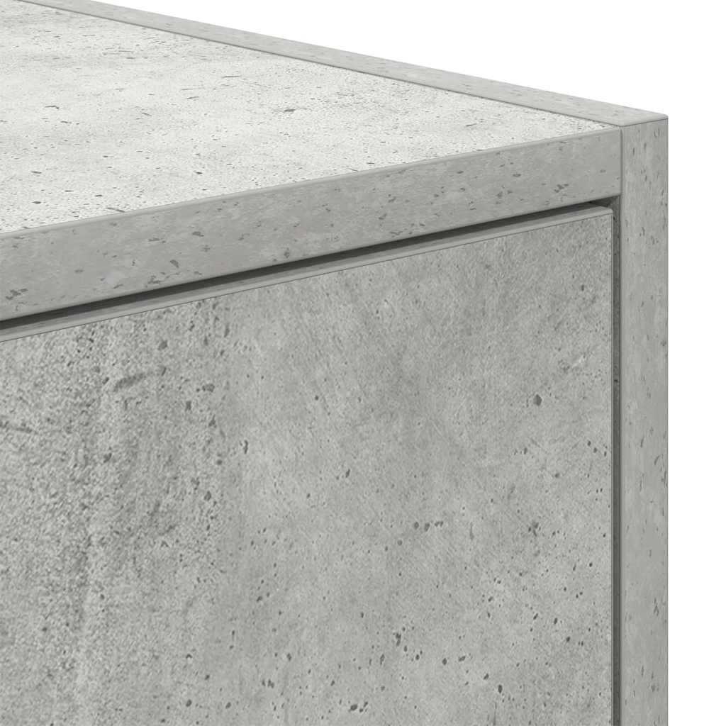 TV-Schrank Betongrau 80x31x25,5 cm Holzwerkstoff
