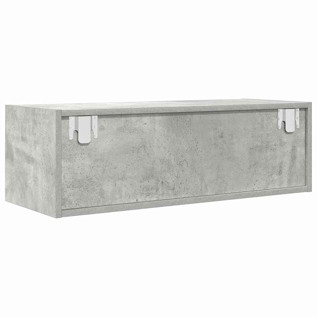 TV-Schränke 2 Stk. Betongrau 80x31x25,5 cm Holzwerkstoff