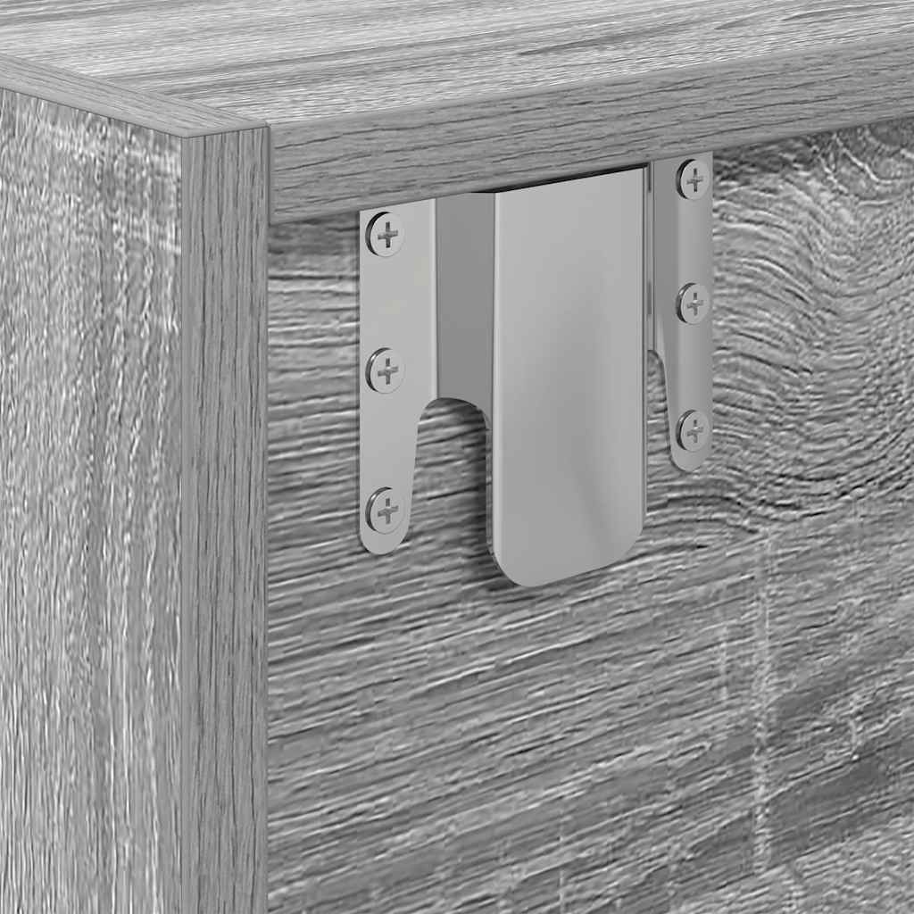 TV-Schränke 2 Stk. Grau Sonoma 80x31x25,5 cm Holzwerkstoff