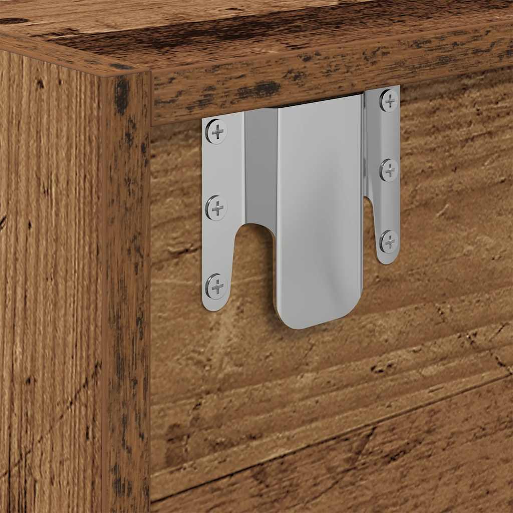 TV-Schränke 2 Stk. Altholz-Optik 80x31x25,5 cm Holzwerkstoff