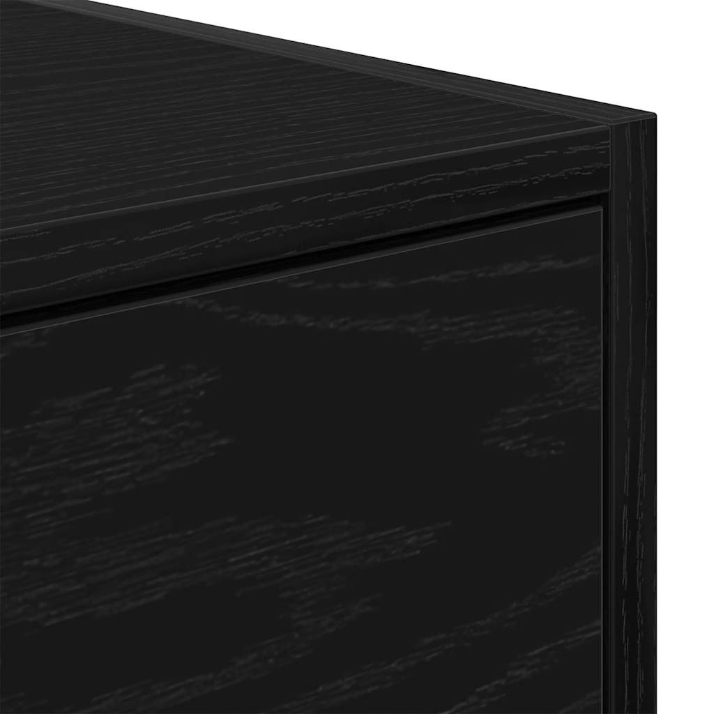 TV-Schränke 2 Stk. Schwarz Eichen-Optik 100x31x25,5 cm