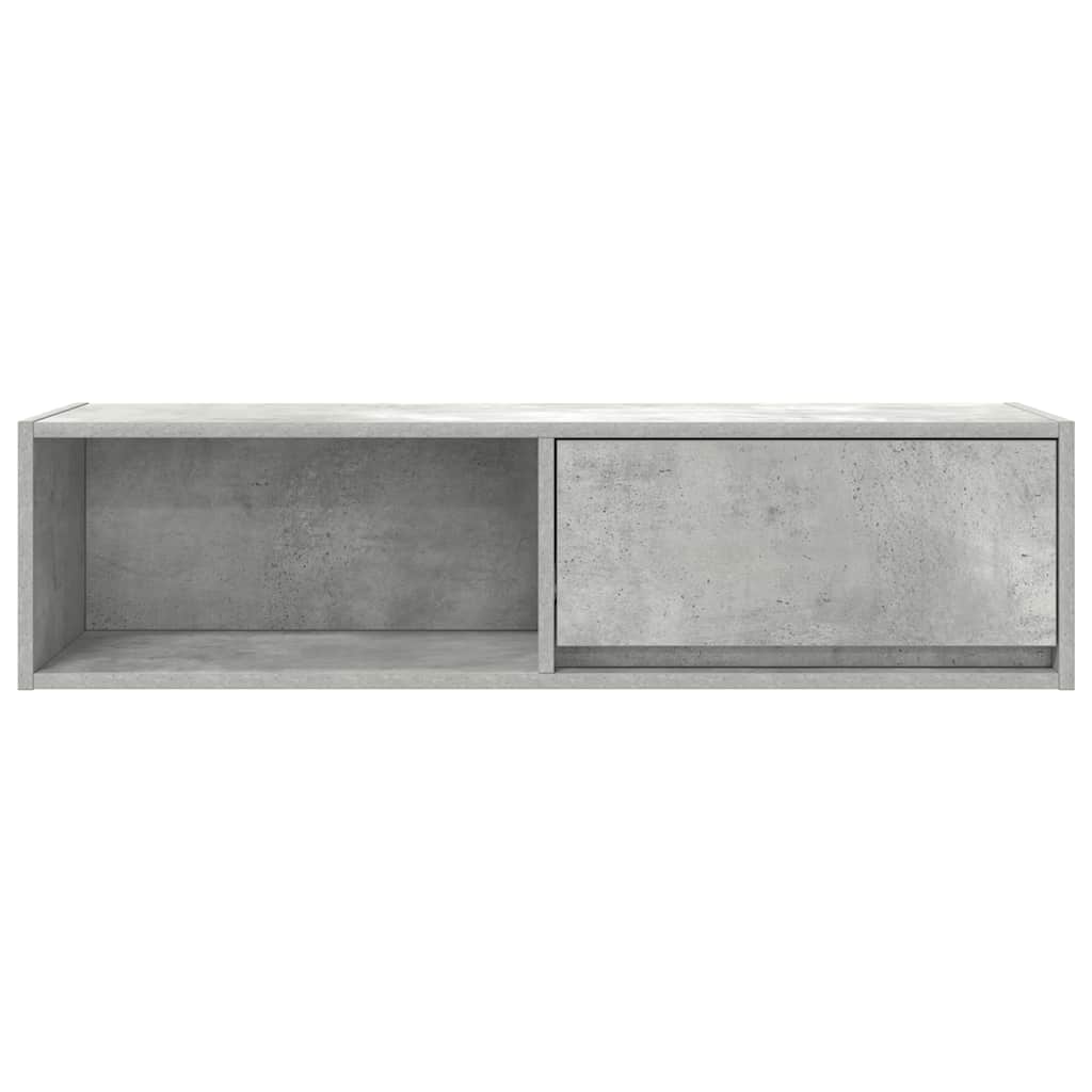 TV-Schränke 2 Stk. Betongrau 100x31x25,5 cm Holzwerkstoff