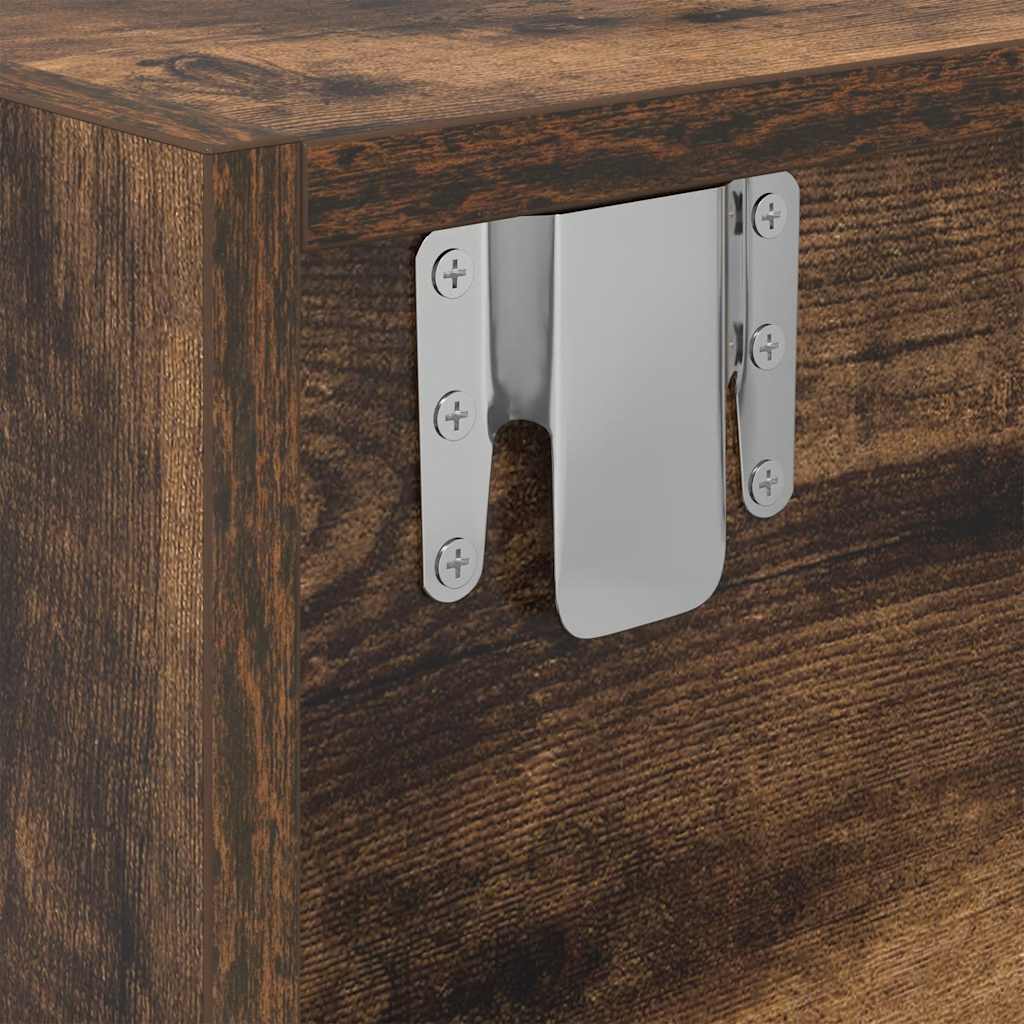 TV-Schränke 2 Stk. Räuchereiche 100x31x25,5 cm Holzwerkstoff