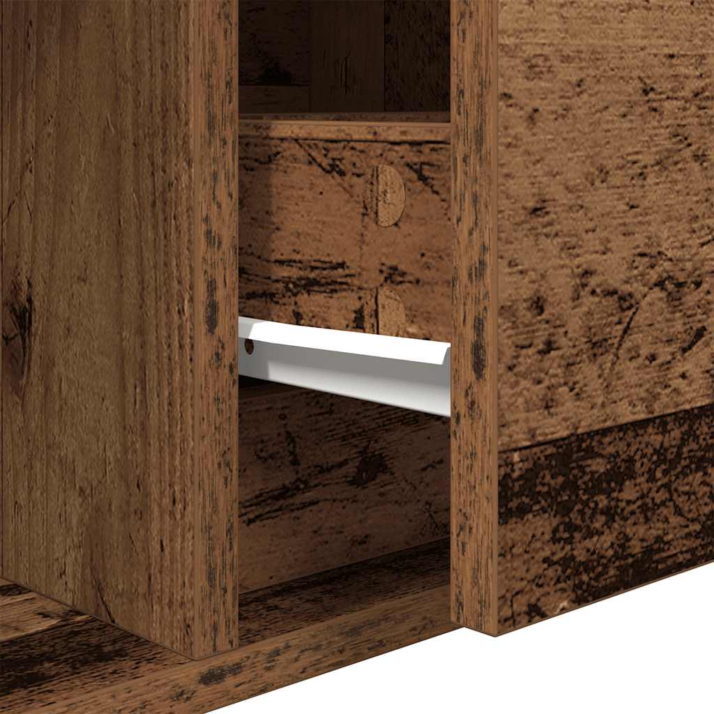 TV-Schränke 2 Stk. Altholz-Optik 100x31x25,5 cm Holzwerkstoff