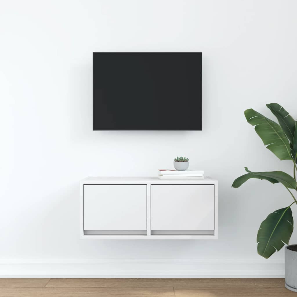 TV-Schrank Weiß 60x31x25,5 cm Holzwerkstoff