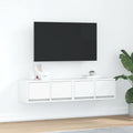 TV-Schränke 2 Stk. Weiß 60x31x25,5 cm Holzwerkstoff