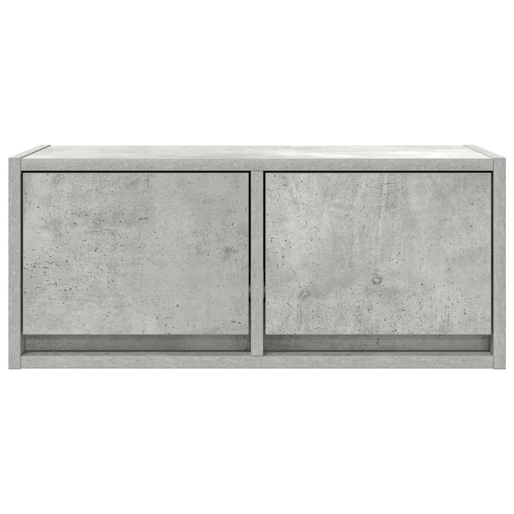 TV-Schränke 2 Stk. Betongrau 60x31x25,5 cm Holzwerkstoff
