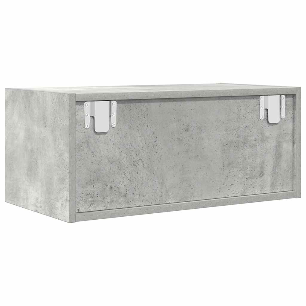 TV-Schränke 2 Stk. Betongrau 60x31x25,5 cm Holzwerkstoff