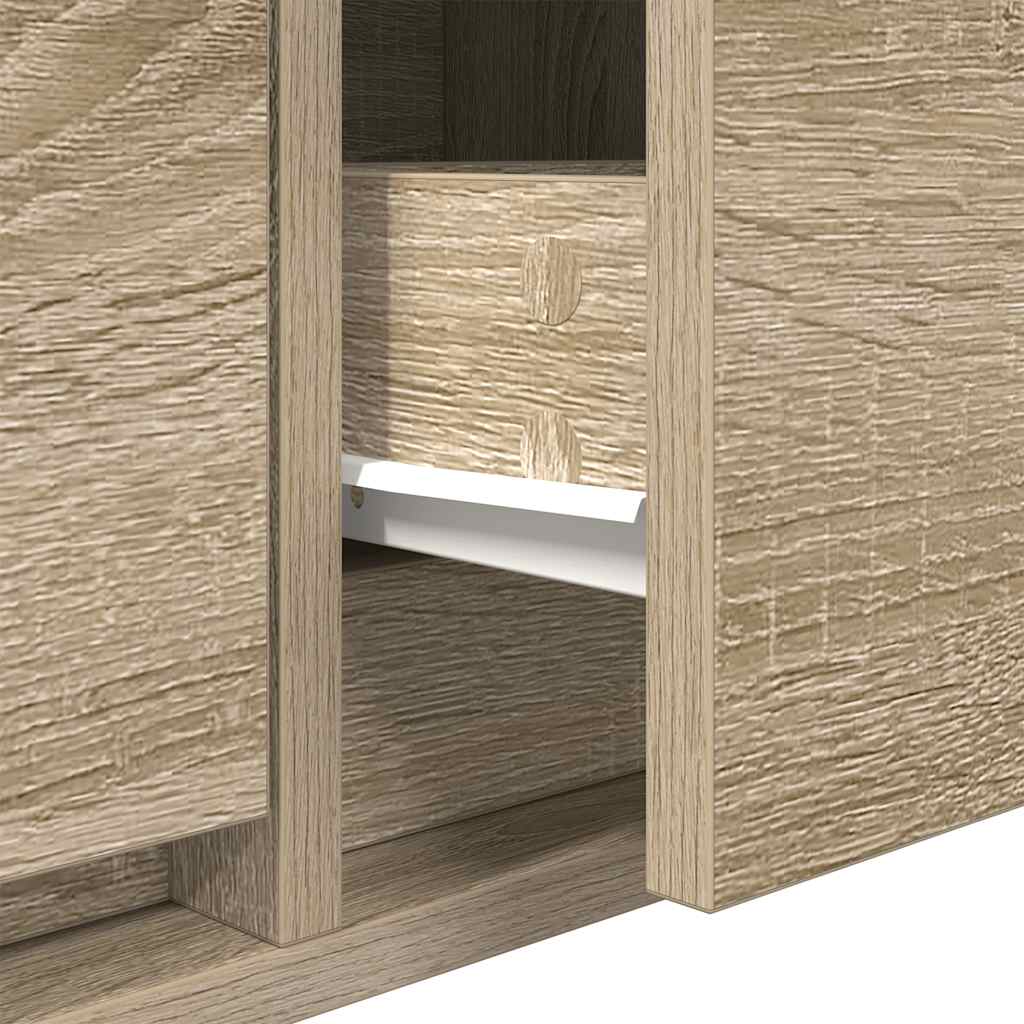 TV-Schränke 2 Stk. Sonoma-Eiche 80x31x25,5 cm Holzwerkstoff