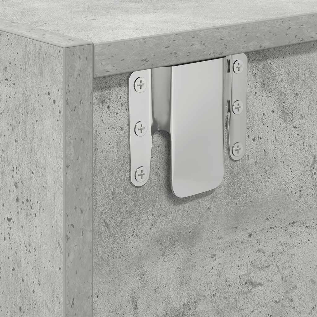 TV-Schrank Betongrau 80x31x25,5 cm Holzwerkstoff