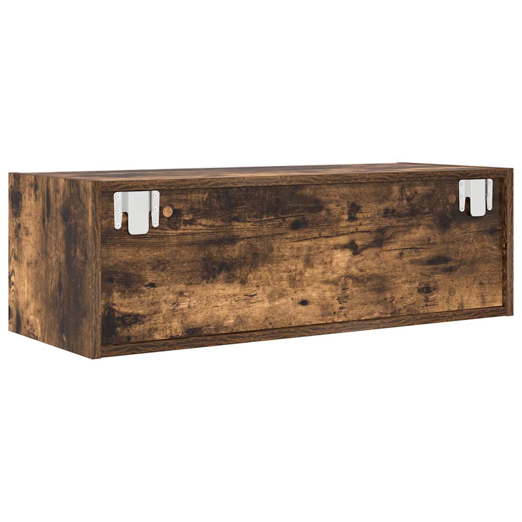 TV-Schränke 2 Stk. Räuchereiche 80x31x25,5 cm Holzwerkstoff