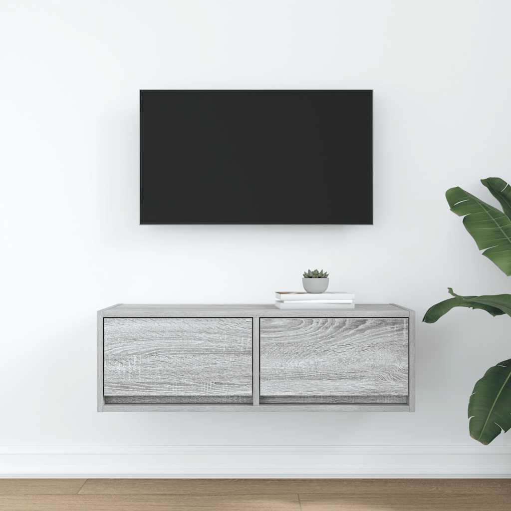 TV-Schrank Grau Sonoma 80x31x25,5 cm Holzwerkstoff