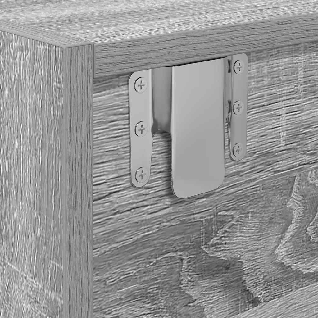 TV-Schränke 2 Stk. Grau Sonoma 80x31x25,5 cm Holzwerkstoff