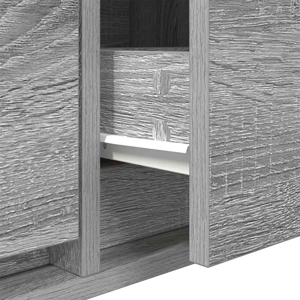 TV-Schränke 2 Stk. Grau Sonoma 80x31x25,5 cm Holzwerkstoff