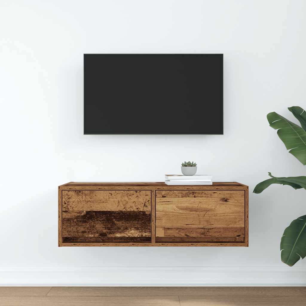 TV-Schrank Altholz-Optik 80x31x25,5 cm Holzwerkstoff
