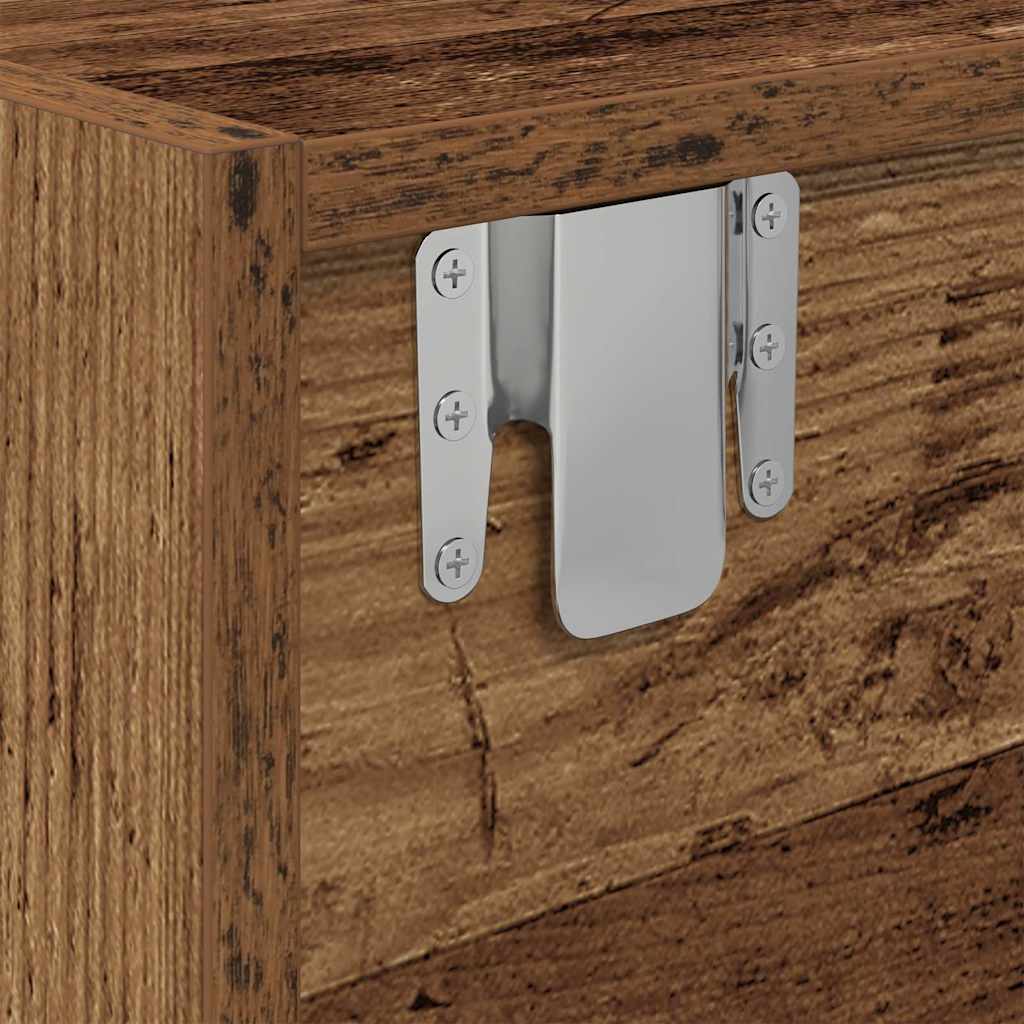TV-Schränke 2 Stk. Altholz-Optik 80x31x25,5 cm Holzwerkstoff