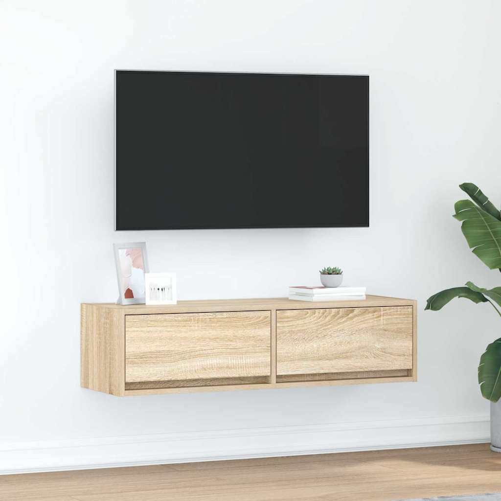 TV-Schränk Sonoma-Eiche 100 x 31 x 25,5 cm Holzwerkstoff