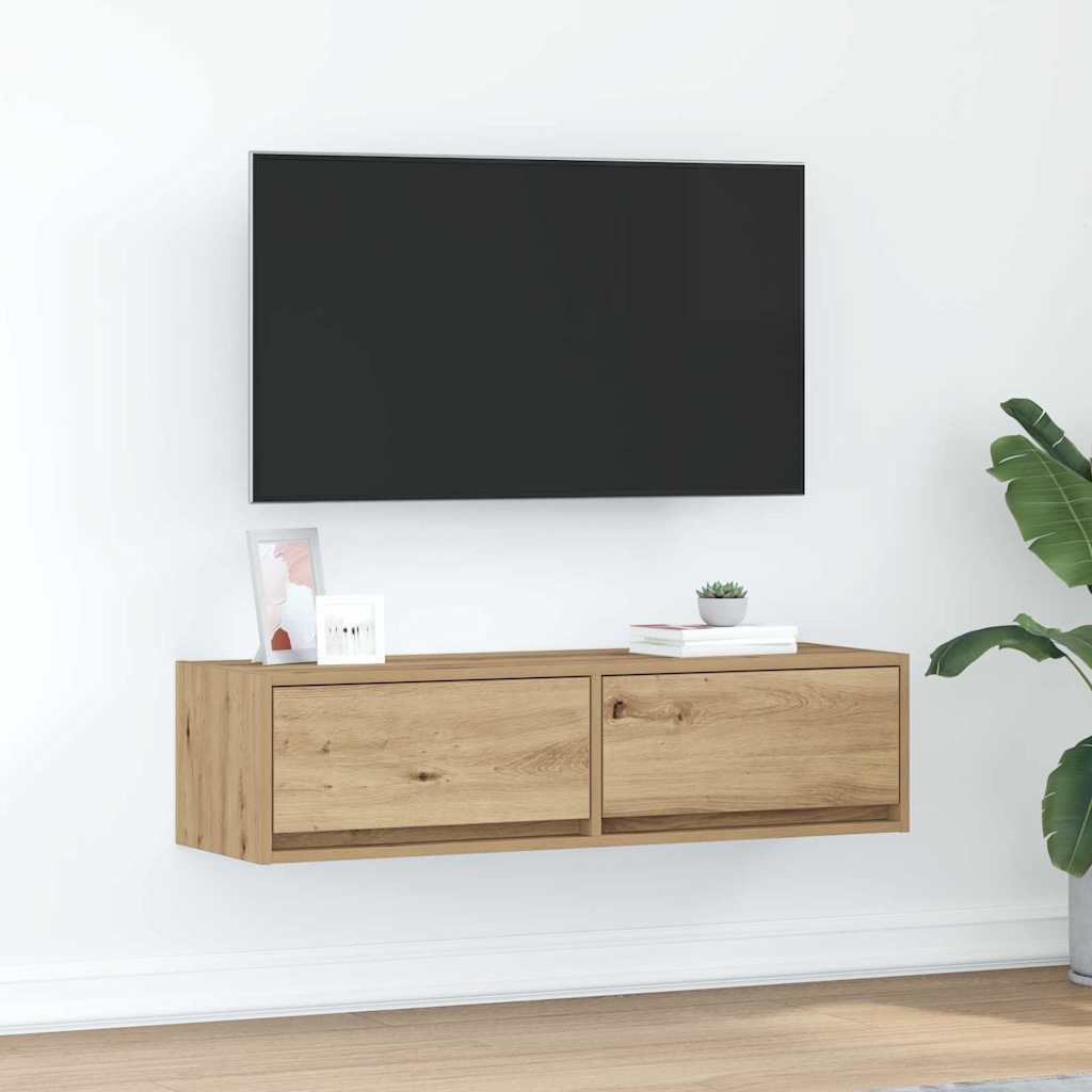 TV-Schränk Artisan-Eiche 100 x 31 x 25,5 cm Holzwerkstoff