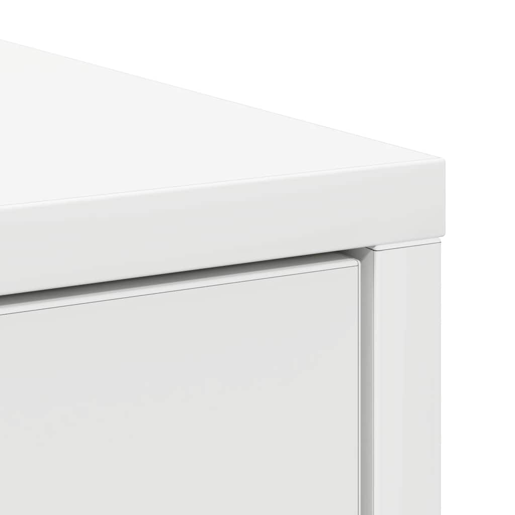 Sideboard mit Schublade Weiß 80x34x76 cm Holzwerkstoff