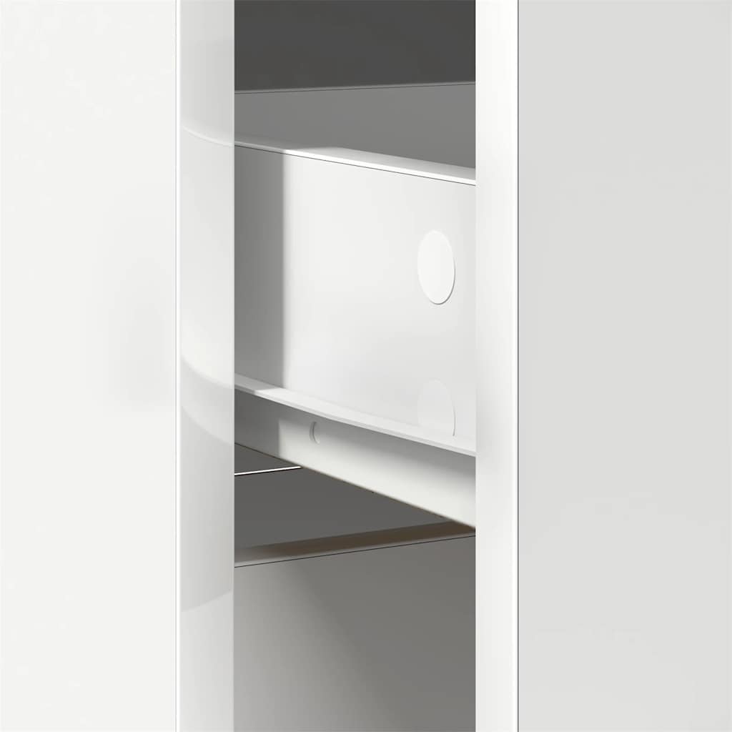 Sideboard mit Schublade Weiß 80x34x76 cm Holzwerkstoff