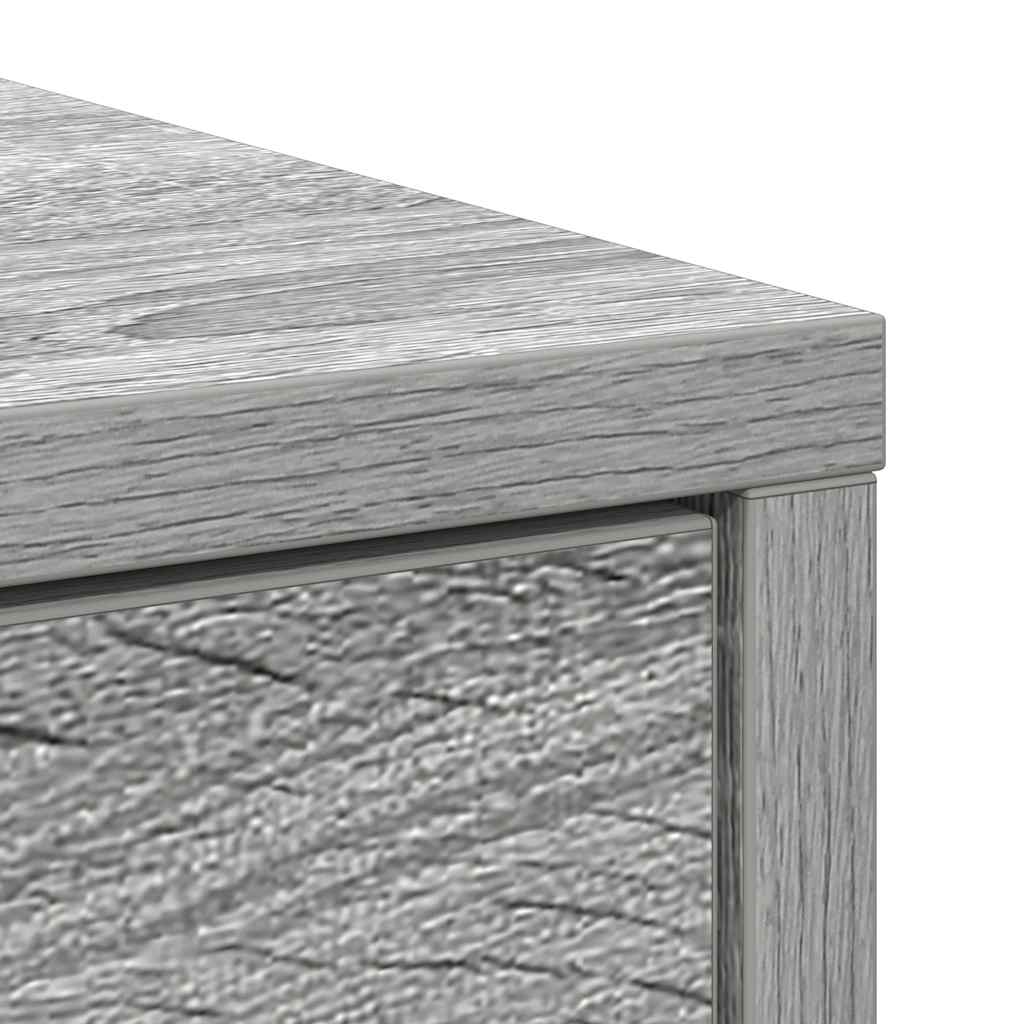 Sideboard mit Schublade Grau Sonoma 80x34x76 cm Holzwerkstoff