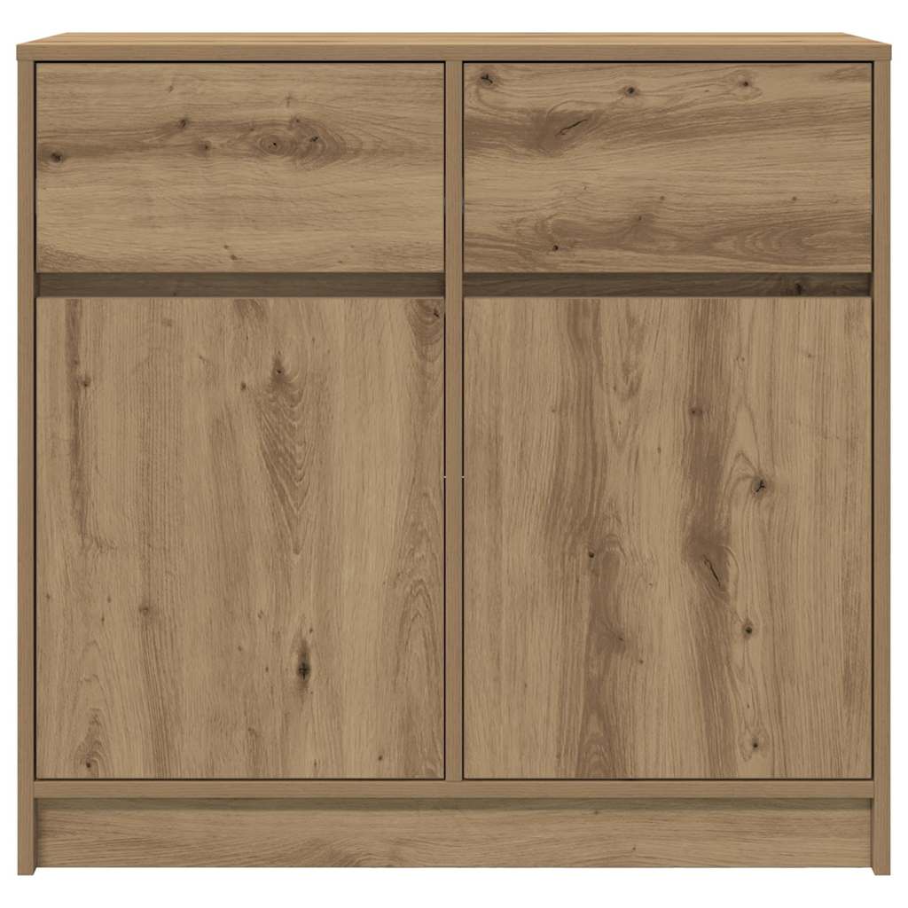 Sideboard mit Schublade Artisan-Eiche 80x34x76 cm Holzwerkstoff