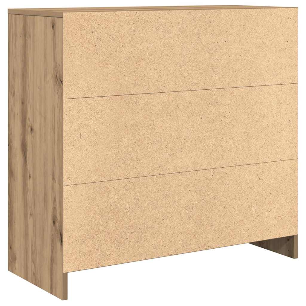 Sideboard mit Schublade Artisan-Eiche 80x34x76 cm Holzwerkstoff