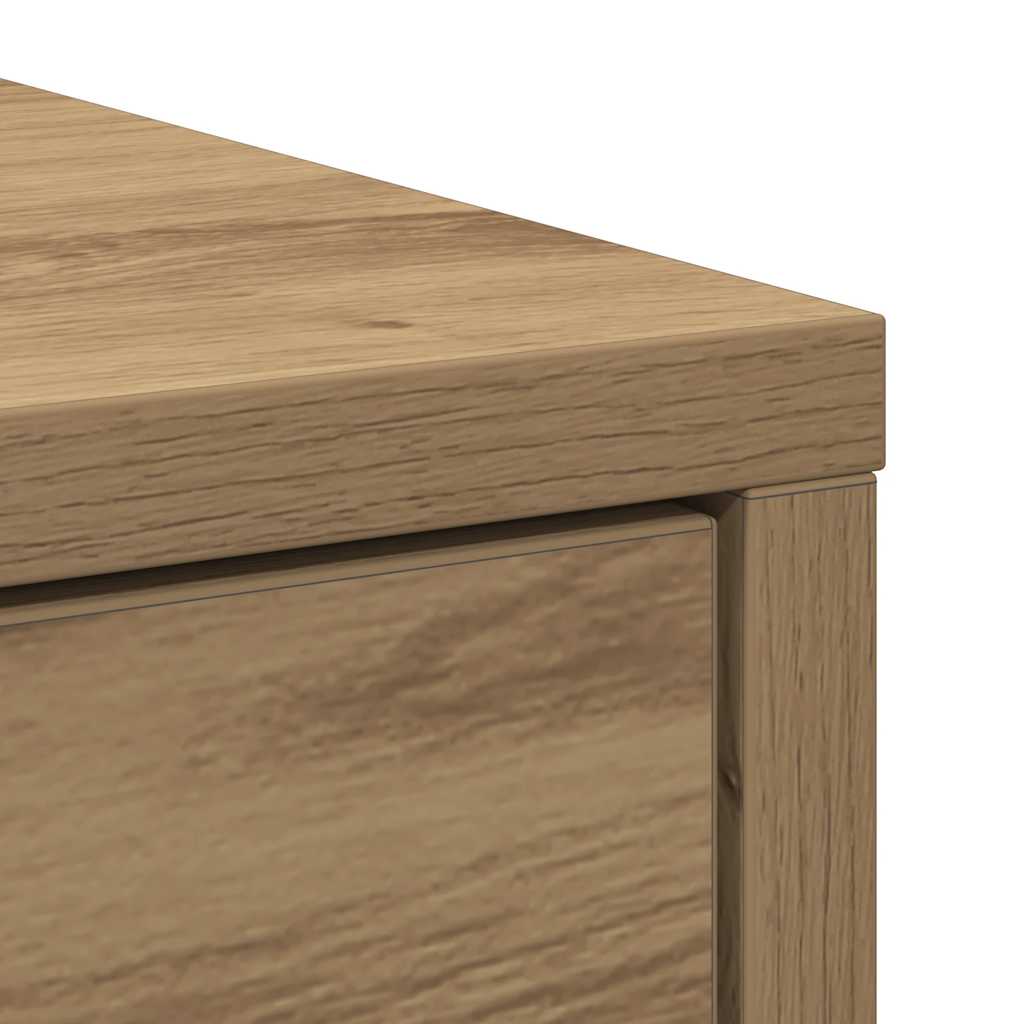 Sideboard mit Schublade Artisan-Eiche 80x34x76 cm Holzwerkstoff