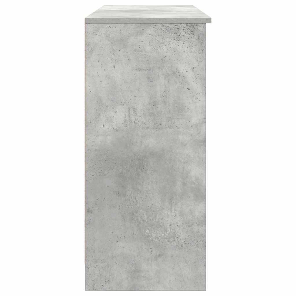 Sideboard mit Schublade Betongrau 101x35x76 cm Holzwerkstoff