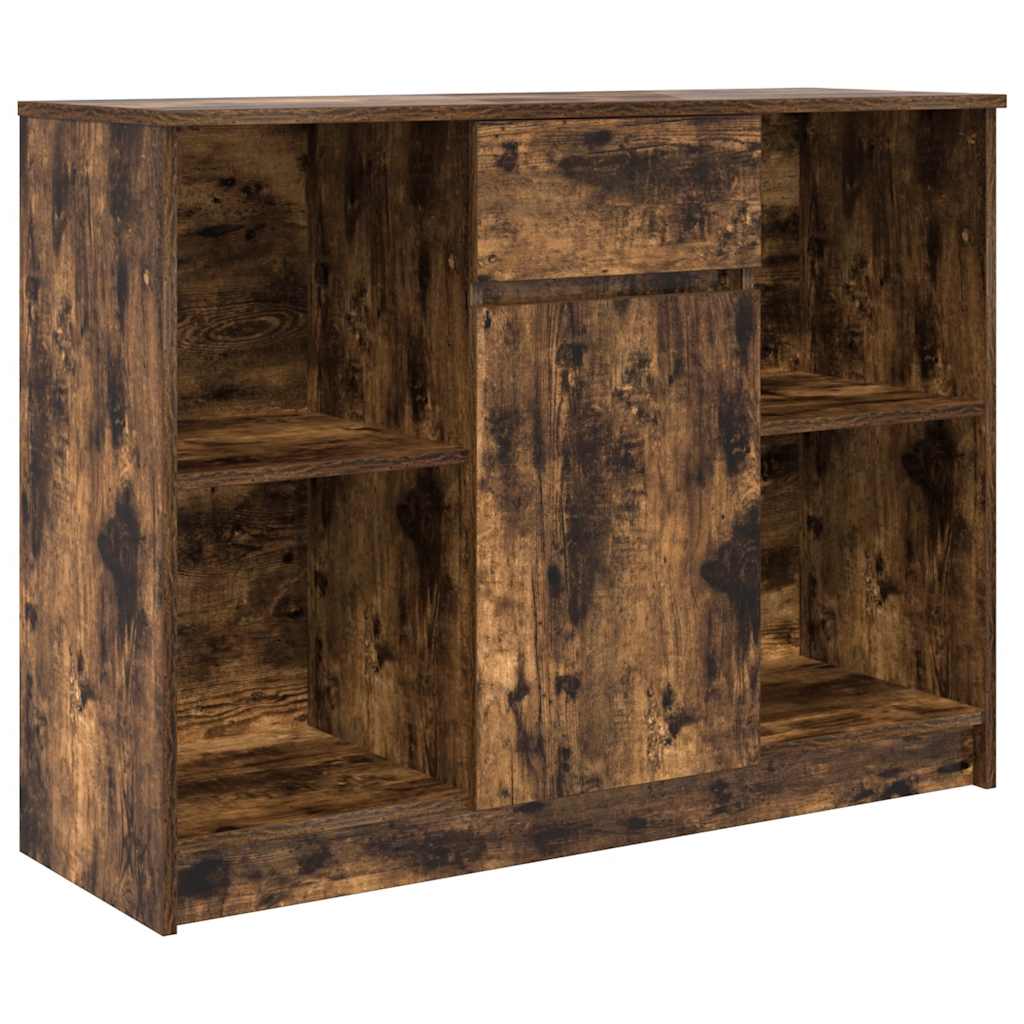 Sideboard mit Schublade Räuchereiche 101x35x76 cm Holzwerkstoff