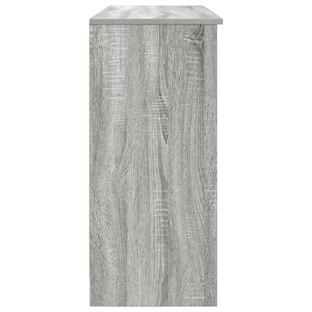 Sideboard mit Schublade Grau Sonoma 101x35x76 cm Holzwerkstoff