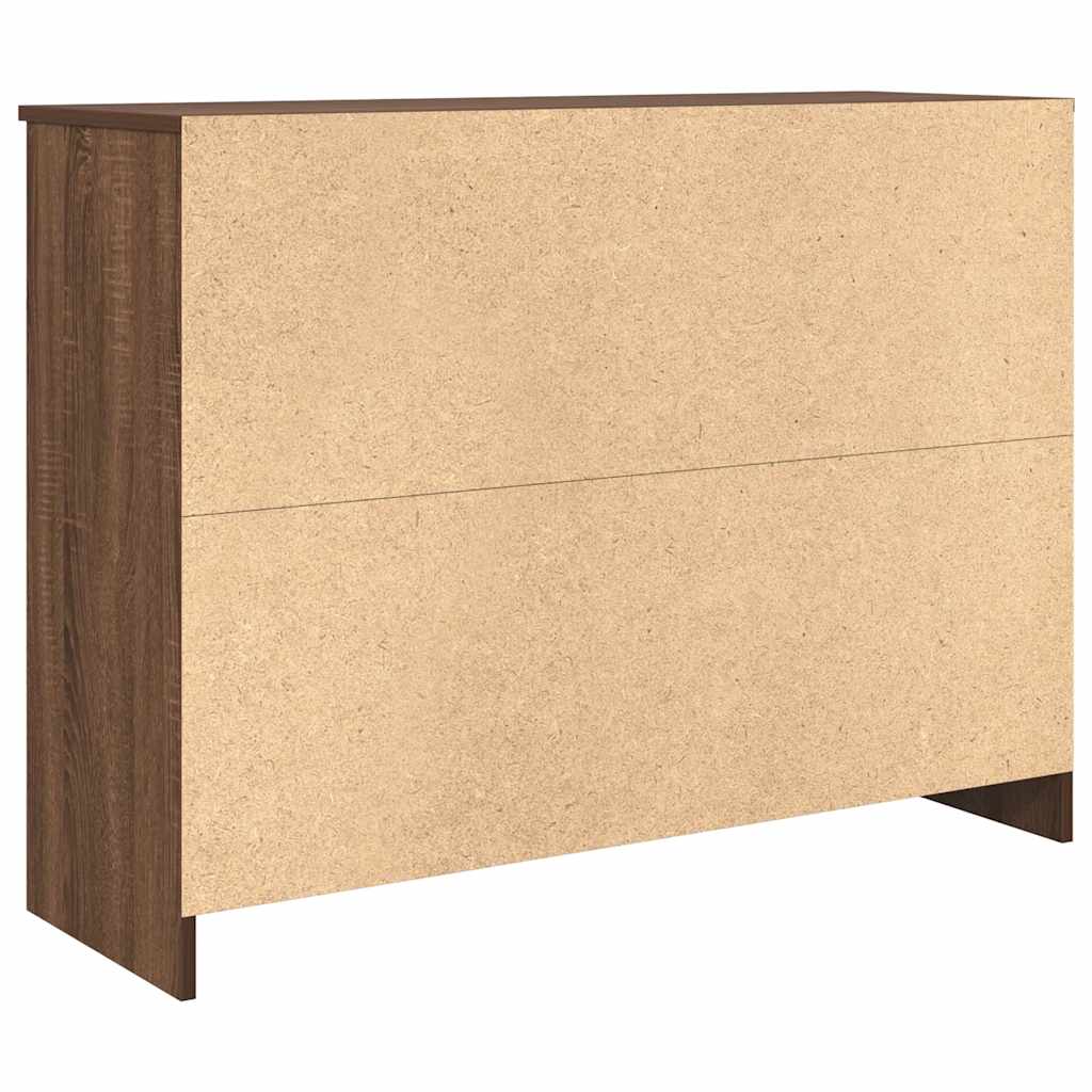 Sideboard mit Schublade Braun Eichen-Optik 101x35x76 cm