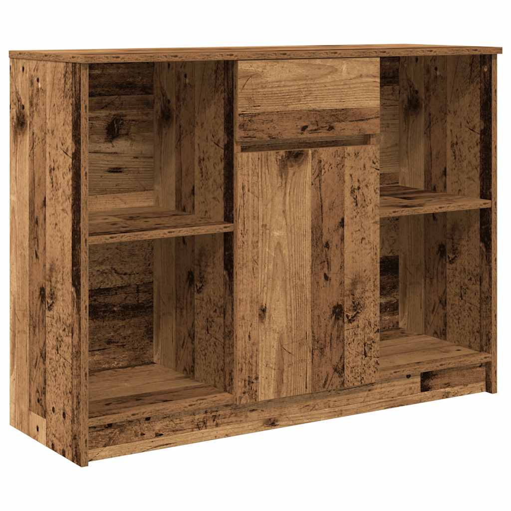 Sideboard mit Schublade Altholz-Optik 101x35x76cm Holzwerkstoff