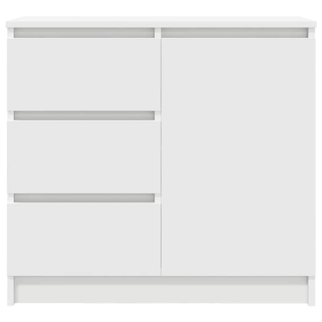 Sideboard mit Schublade Weiß 71x35x65 cm Holzwerkstoff