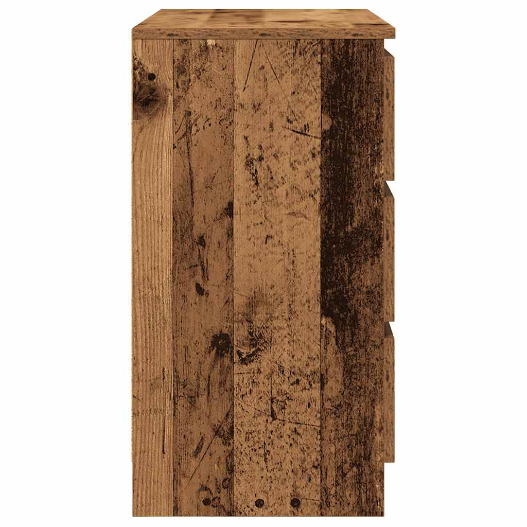 Sideboard mit Schublade Altholz-Optik 71x35x65 cm Holzwerkstoff