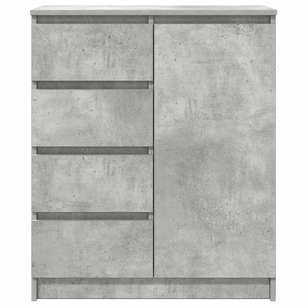Sideboard mit Schubladen Betongrau 71x35x84 cm Holzwerkstoff