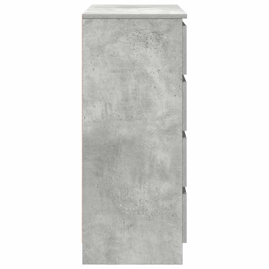 Sideboard mit Schubladen Betongrau 71x35x84 cm Holzwerkstoff