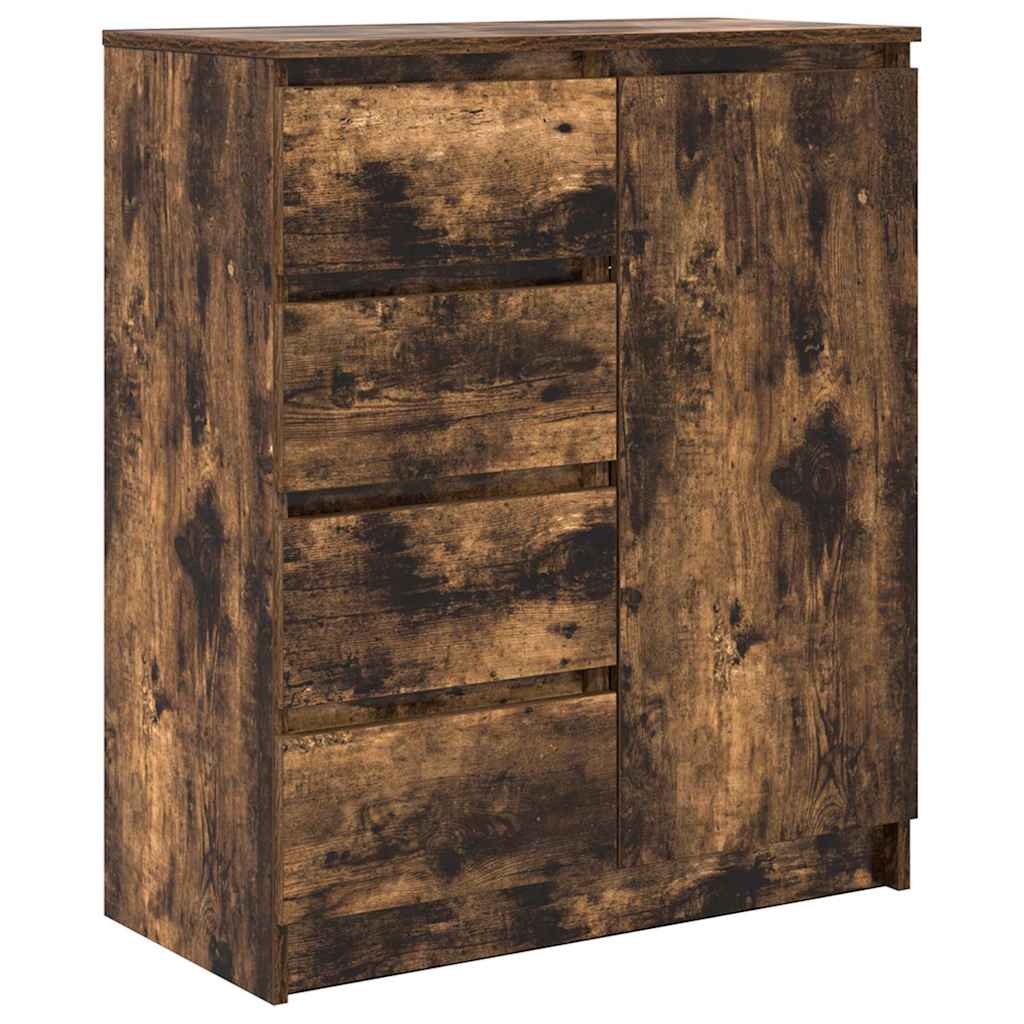 Sideboard mit Schubladen Räuchereiche 71x35x84 cm Holzwerkstoff