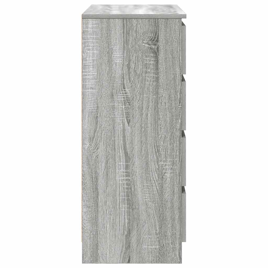 Sideboard mit Schubladen Grau Sonoma 71x35x84 cm Holzwerkstoff