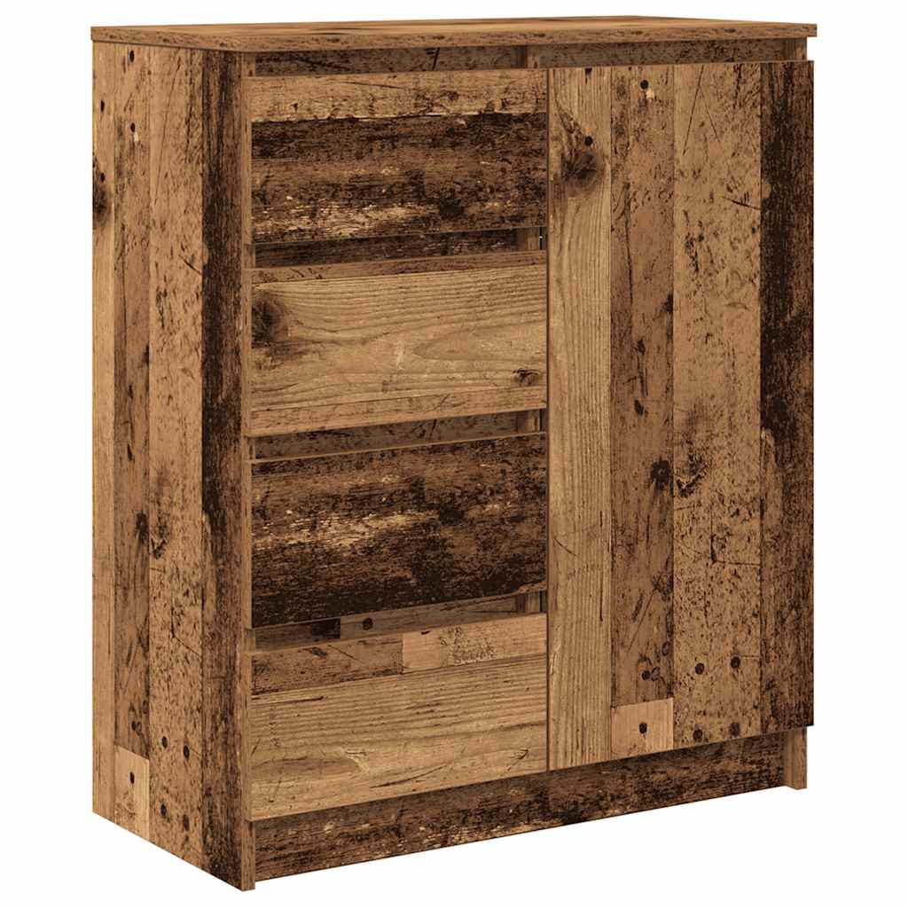 Sideboard mit Schubladen Altholz-Optik 71x35x84cm Holzwerkstoff